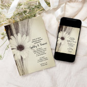 Invitation Blé séché et Wedding shower agricole de la campagn