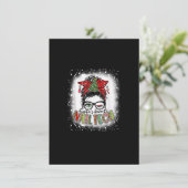 Invitation Bleached Santa préféré Nail Tech Chignon Messy Chr (Debout devant)