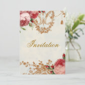 Invitation Blenheim Rose - Ciel d'Été (Debout devant)