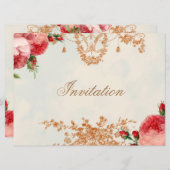 Invitation Blenheim Rose - Paysage de ciel d'été (Devant / Derrière)