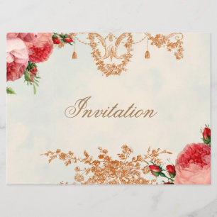 Invitation Blenheim Rose - Paysage de ciel d'été