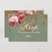 Invitation Blenheim Rose RSVP (Devant / Derrière)
