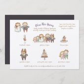 Invitation Bless This Union - Jote Wedding Invite Timeline (Devant / Derrière)
