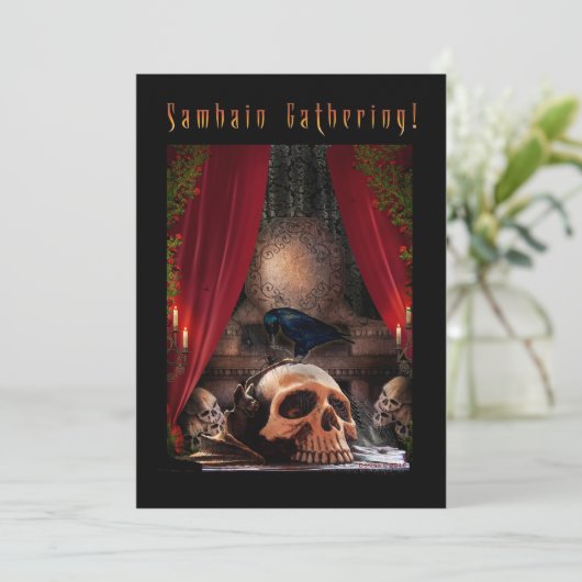 Invitation Blessé Samhain à l'invitation - Ravens Den (Debout devant)