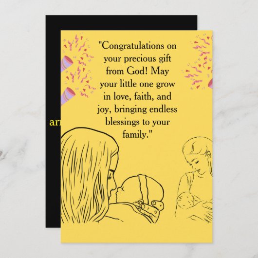 Invitation Blessing from Above (Devant / Derrière)