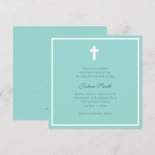 Invitation Blessure bleue (Devant / Derrière)