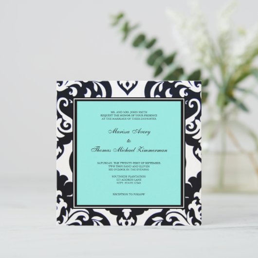 Invitation Bleu (Debout devant)