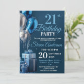 Invitation Bleu 21e anniversaire des dons de ballons (Debout devant)