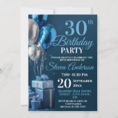 Invitation Bleu 30e anniversaire des dons de ballons (Devant)