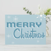 Invitation Bleu à la fête de Noël du milieu du siè (Debout devant)