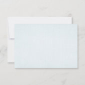 Invitation Bleu Aqua Chevron RSVP (Dos)