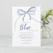 Invitation Bleu arc quelque chose de bleu avant de faire douc (Debout devant)