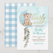 Invitation Bleu au-dessus de la lune Nous pouvons attendre Ba (Devant / Derrière)