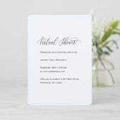 Invitation Bleu avec Faux Gold Boy Confetti Douche virtuelle (Debout devant)