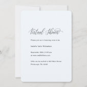 Invitation Bleu avec Faux Gold Boy Confetti Douche virtuelle (Devant)