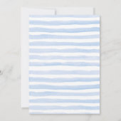 Invitation Bleu Avril Douches Apportent le Baby shower de Fle (Dos)