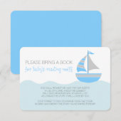 Invitation Bleu Baby shower nautique Boy Boy Boîtier (Devant / Derrière)