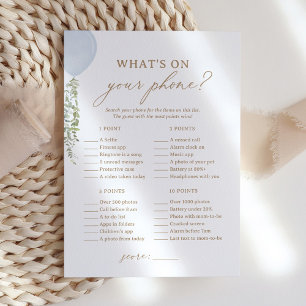 Invitation Bleu Ballons Douche Qu'y a-t-il sur votre téléphon