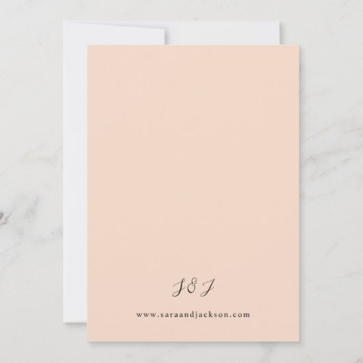 Invitation Bleu beige et bleu foncé Mariage S2 (Dos)