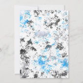 Invitation Bleu Black Argent Doux 16 Anniversaire (Dos)