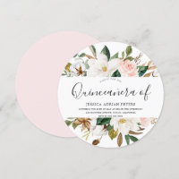 Bleu & Blanc Belles Fleurs Quinceanera