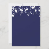 Invitation Bleu blanc étoile (Dos)