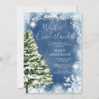 Bleu blanc Flammes de neige Hiver Onederland Anniv