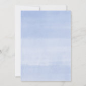 Invitation Bleu blanc floral or Drive by spring baby shower (Dos)