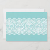 Invitation Bleu Blanc Lingerie Fête des mariées Dentelle Invi (Dos)
