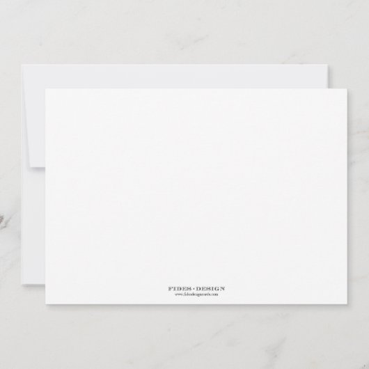 Invitation Bleu blanc lotus fleurs ardoise moderne gris maria (Dos)