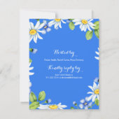 Invitation Bleu Blanc Pays Faisal Faisal (Dos)