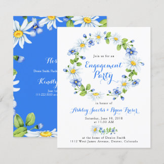Invitation Bleu Blanc Pays Faisal Faisal