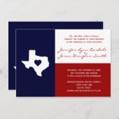 Invitation Bleu blanc rouge d'invitations de lieu de (Devant / Derrière)