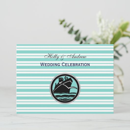 Invitation Bleu Bleu Bleu Bleu Mariage H (Debout devant)