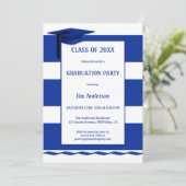 Invitation Bleu Bleu Bleu Marine (Debout devant)