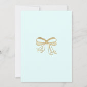 Invitation Bleu bleu or parties scintillant arc Baby shower g (Dos)