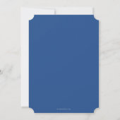Invitation Bleu Caduceus+Laurel Ecole Médicale (Dos)
