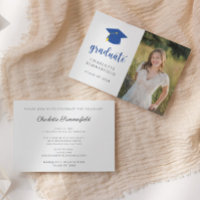 Bleu Casquette & Tassel Photo Graduation Party