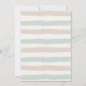 Invitation Bleu C'est un Baby shower de linge de maison (Dos)