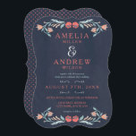Invitation Bleu Chalkboard Élégant Mariage floral<br><div class="desc">Carte de Faire-part de mariage élégante avec de belles fleurs contre un arrière - plan en damier bleuté. Cette élégante invitation de mariage comprend un côté arrière à motifs. Consultez d'autres articles correspondants Mariage et nuptiale ici -> http://www.zazzle.com/collections/bluish_chalkboard_floral_bridal_and_wedding-119872540777216768?rf=238364477188679314 Personnalisez-le avec vos détails en remplaçant le texte de l'espace réservé. Pour...</div>