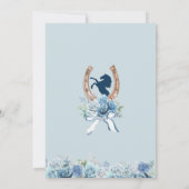 Invitation Bleu clair Charra Quinceanera (Dos)