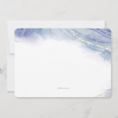 Invitation Bleu Contemporain Religieux  (Dos)