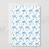 Invitation Bleu Coquette Bow Sweet Seize (Dos)