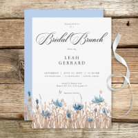 Bleu Cornflowers & Blé Field Bridal Brunch
