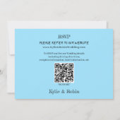 Invitation Bleu couché de soleil (Dos)