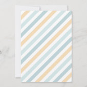 Invitation Bleu crème glacée Camion Sweet Un 1er anniversaire (Dos)