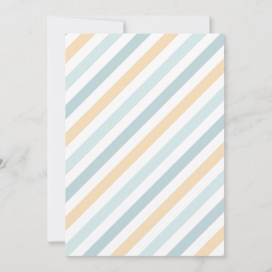 Invitation Bleu crème glacée Camion Sweet Un 1er anniversaire (Dos)