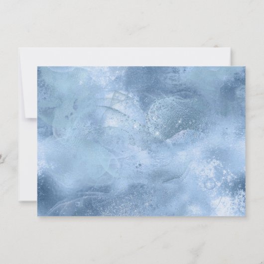 Invitation Bleu D20 Crit | Dés d'Imaginaire de table RPG (Dos)