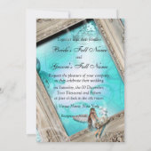 Invitation Bleu d'aqua mariage de Fairytale (Dos)