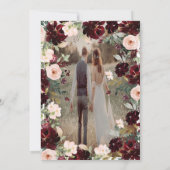 Invitation Bleu de Bourgogne moderne bleu marine bleu (Dos)